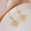 Boucles d'oreilles pendantes COOLTIME sorcière noeud goutte boucle d'oreille pour les femmes en acier inoxydable sorcellerie cerceau amulette bijoux cadeau 2023 dans