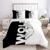 Ensembles de literie 3D bohème housse de couette ensemble housses de couette taies d'oreiller Comforther cas complet Double simple Double taille linge de lit