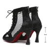 Vrouwen SWDZM 672 Latin Ladies Woman Tango Ballroom Dance High Heel Salsa Party Shoes Dancing Boots 230411