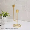 Bandlers 1pc Style européen Metal Metal Candlestick Fashion Table de table de mariage Tabre de Noël exquis