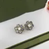 Designer Earring Ggity Brand Stud Oording Luxe vrouwen Fashion Hoop Jewelry Metal Letter Double G Logo Crystal Pearl Earring Cjeweler Dames Gift Ohrringe Stysddf34