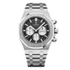 Watch Men's stainless steel watch multi-function time zone display business negotiation deep waterproof fast logistics