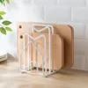 Storage Holders Racks Pot Lid Iron Cutting Board Stand Kitchen Organize Hanging Shelf Pan Cover Tool 230410