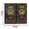 Wall Stickers Christmas Cartoon Snowflake Santa Claus Decoration Shop Mall Glass Window Sticker Pvc Electrosta Pegatinas De Pared Dr Dhmwz