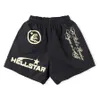 Hellsrar Cargos Мужские шорты плюс плюс шорты Hellstar сетчатые нейлоновые дышащие пляжные брюки с баскетбольными брюками Женские негабаритные спортивные штаны