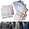 Zakdoeken 10 stks heren zakdoek multicolor plaid streep mannen pocket katoen vierkant zakelijke borst handdoek hankie ontmoeting decor sjaal 230411