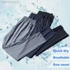 Men's Pants New Trousers Quick-drying Ultra-thin Ice Silk Stretch Slim Pants 5XL Loose Suitable for 120KG Men Walking Soft Casual Sportswear W0411