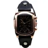 Wristwatches Women Quartz Watches Womage Fashion Ladies Square Vintage Rose Gold Head Womens Personalized Watch