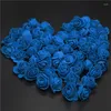 Decorative Flowers 50pcs 100pcs 200pcs Mini Burgundy PE Foam Roses Head Fake Flower Handmade Wedding Decoration