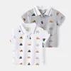 T-shirts mignon dessin animé garçons Polo t-shirt mélange de coton enfant en bas âge bébé hauts t-shirts enfants vêtements enfants Jersey chemise 230411
