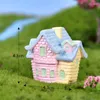Garden Decorations Miniature Figurine Resin House Interior Room Decoration Flying Balloon Balcony Accessories Birthday Gift Ornament Crafts