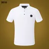 Pp moda męska projektant Slim Fit T-shirt Summer Rhinestone krótkie koszulę koszulę TEE TEE TEE TOPS TOPS CLARAR POLOS TOPS PP9010