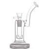 1pcs Thick Glass Beaker Bong Mobius Smoking water Pipes 8 Inchs Tall Recycler Dab Rigs Water Bongs With big glass oil burner pipe cheapest