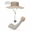 Stingy Brim Sats Fashion Summer Buckte Hat Cowboy Men Men Spendoor Рыбалка пешеходные пляжные шляпы сетчатой ​​анти -ультрафиолетовый солнцезащитный