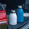 Bouteilles d'eau 1900 ml Portable en plein air Escalade Camping Sport Fiole à Vide Double Tasse Thermos en Acier Inoxydable avec Paille Voyage Bouteille Thermique 230410