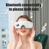 Eye Massager Electric Eye Massager Foldable Eye Massage Glasses Compress Eye Care Instrument Smart Bluetooth Rechargeable Heated Eye Mask 230411