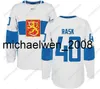 Weng World Cup of Hockey Finland Team Jersey Komarov Granlund Haula Ristolainen Filppula vatanen Rask Jokinen Men Women Young Hoceky Jerseys