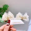 1 par novo coreano doce menina princesa star hairpins de renda infantil de crianças tridimensional cabelos de cabelo de cabelos