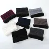 Scarves Keep Warm Face Cover Fashion Solid Color Fleece Knitted Half Mask Ski Tube Scarf Outdoor