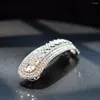 Saç klipsleri kadınlar rhinestone pimleri düğün kristal aksesuarları ışıltılı bling gelini vurgulamak