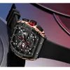 손목 시계 남자 시계 패션 스포츠 쿼츠 남성을위한 시계 럭셔리 최고의 브랜드 방수 손목 시계 검은 실리콘 스트랩 relogio masculino 230410