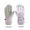 Autumn and winter ski gloves Ladies winter warm waterproof touch screen girls outdoor riding windproof cold