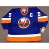 Weng Men Women Youth 2018カスタムゴールキーパーカットDenis Potvin New York 1982 CCM Vintage Hockey Jerseyすべての名前任意の番号