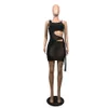 Nuovo NUOVO Designer Bellissimi abiti a rete Estate Donna Scava fuori Vedere attraverso il mini abito Skinny Sheer Bandage Bodycon Dress Night Club Wear Abiti all'ingrosso 9677