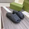 Sandalias de diseñador para mujer Sandalias con plataforma entrelazada Zapatillas de lona para hombre Sandalias deslizantes de goma para la playa de verano Zapatillas planas sin cordones