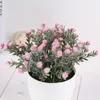 Arreglo de flores decorativas ramo de plástico Floral Gypsophila aliento de bebé falso Artificial para la decoración del jardín de la mesa del hogar