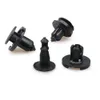 Nuevo 10/20/50 Uds 8mm de diámetro 8mm negro vehículo parachoques para puerta Panel guardabarros revestimiento Clips retenedor plástico Auto sujetadores remaches Clips