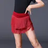 Stage Wear Girls Tassel Latin Dance Skirt Ballroom Samba Chacha Dancing Dress Performance Show