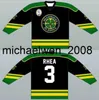 Weng #3 Ross Rhea John's Shamrock's Hockey Jersey 100 ٪ وضع أي اسم أي عدد من القمصان المخصصة للهوكي S-5XL