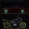 Nya bildäckfälgen reflekterande klistermärke nattsäkerhetsvarningsstrip motorcykel cykel auto hjulnav reflektor klistermärken dekaler 20/40 st