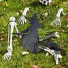 Décorations de jardin, piquets de Silhouette de sorcière créatifs, ornement d'halloween, signe de cour, décoration effrayante pour pelouse