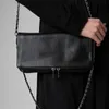 Sacos de noite Designer Luxo Ombro de Couro para Mulheres Crossbody Wing Bag Decoração Duas Correntes Correias Flap Zipper 231110