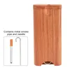 Solid Wood Cigarette Case Smoking Set with Ceramic Pipe Cleaning Hook Dugout 46mm - 104mm smoke shop