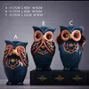 Dekorativa föremål Figurer Owl Family Lovely Dancer Ornament Home Creative Animal Crafts Accessories Wedding Present For Lovers 230411