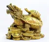 Chinês FengShui Pure Bronze Riqueza Dinheiro Mal Dragão Tartaruga Estátua9773403