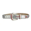 FM latest design European style color diamond-encrusted personality plus size rhinestone belts