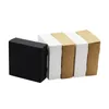 Gift Wrap 14x14x5cm Kraft Cardboard Box Packaging Handmade Soap Candy For Wedding Decorations Event Party Boxes