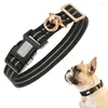 Dog Collars Pet Collar Nylon Reflective Adjustable Portable Necklace Vintage Pets Neck Outdoor Garden Courtyard Walking