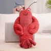Pluche poppen 22/60 cm grappige pop Interresterende simulatie zee anime rode kreeft krab gevuld kort haar pluche speelgoed verjaardagscadeaus voor kinderen 230410