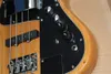 Hochwertiges natürliches Holz 4 -String -Jazz Elektrisch Bass Gitarre Basswood Körper Maple Hals Fingerboard Chrome Hardware 9V Active Battery Free Versand