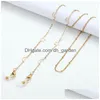 Chaînes de lunettes Lunettes de soleil Lunettes Chaînes de lunettes Porte-cordon Collier de lanière Lunettes antidérapantes Chaîne Lunettes Cou St Dhgarden Dhhq0