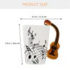 Mugs Mug Cup Ceramic Coffee Guitar Music Water Tea Novelty Personalized Drinking Latte Porcelain Musical Handle Decorative