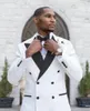 Męskie garnitury Męskie Symer Blazer i białe spodnie 2-części