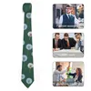 Bow Ties Dandelion Tie White Green Cosplay Party Neck Classic Casual For Male Design Collar Necktie Gift