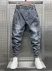 Herren Jeans Casual Farbverlauf Grau Jeans Männer Mode Lose Hip Hop Harem Hosen Outdoor Joggers Hosen Designer Streetwear 231110