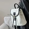 Backpack Style School Bags Fashion White Ladies Backpack Soft PU Leather Womens Tote Handbags Casual Drawstring Shoulder Bagsstylishdesignerbags